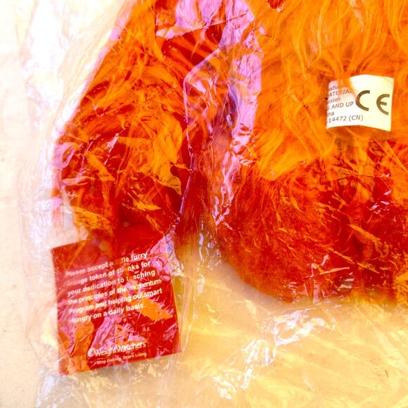 Weight Watchers Hunger Plush Orange Stuffed Hungry Monster Promo Toy 6” Rare New - Picture 8 of 9